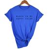 Black Is My Happy Colour Letter Print Tumblr Graphic T Shirts Round Neck Tops Aesthetic Clothing