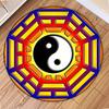 Round Carpet Tai Chi Pattern Circular Floor Mat for Living Room Bedroom Home Decor Easy To Clean Classic Beautiful and Beautiful