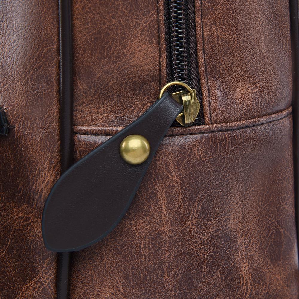 Ретро женский рюкзак PU рюкзак большой емкости