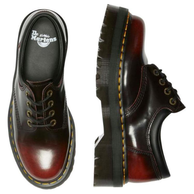 Dr. Martens 8053 Leather Quad Arcadia Fashion Versatile Durable Low-Top Casual Shoes Unisex casual shoes Black Brown 40905600