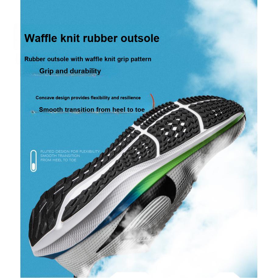 Nike Детские кроссовки Air Zoom Pegasus 40 GS Platinum Tint Green Strike Белый Черный DX2498-006