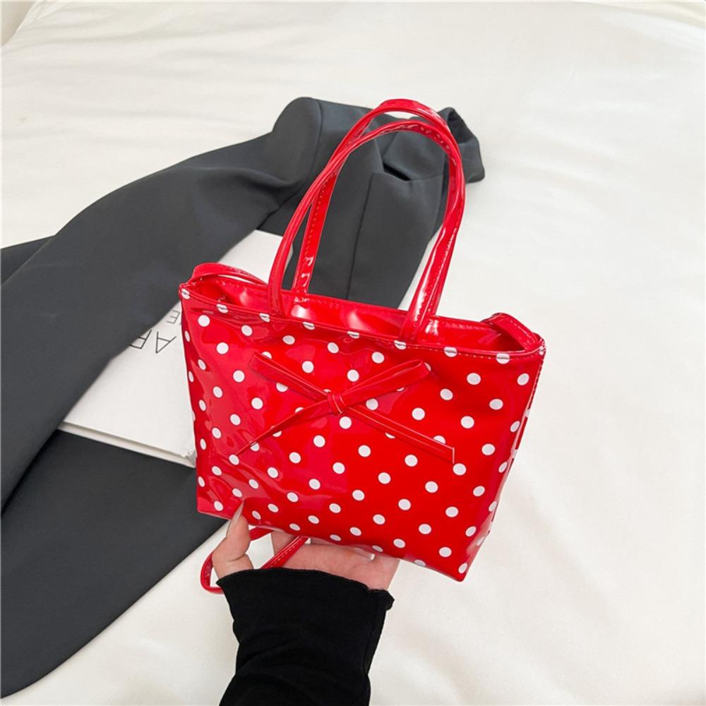Lovely Lace Plaid Handbag Polka Dot Sweet Crossbody Bag Retro Lattice Cherry Handbag  Travel