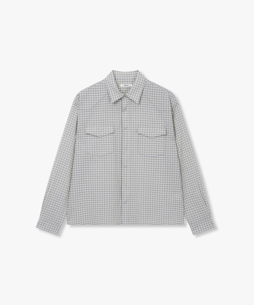 STUDIO TOMBOY [Men] Western Core Check Shirt_Light Beige 9156221311
