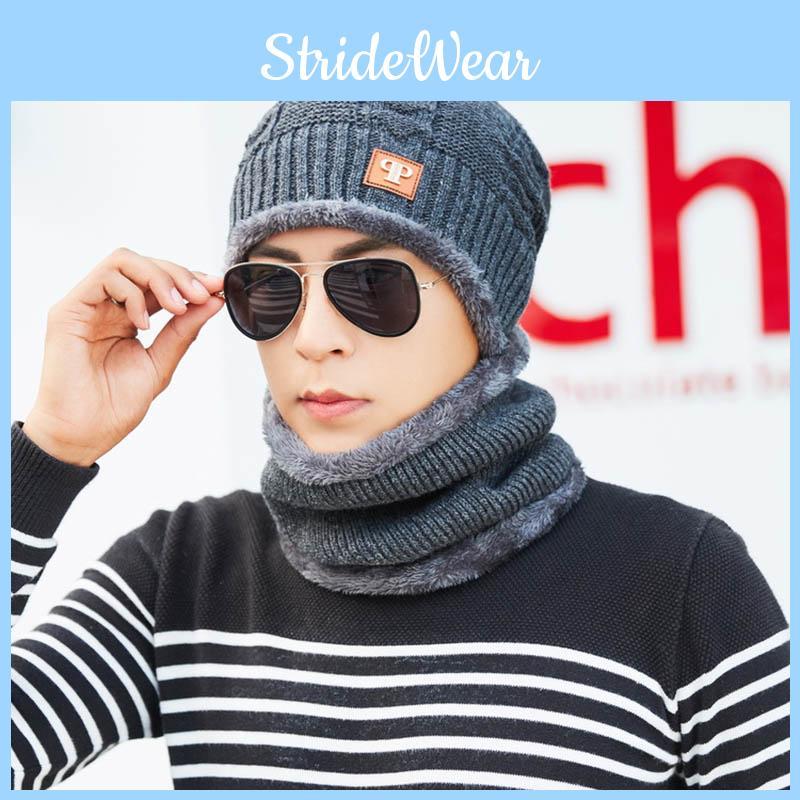 Зимняя мужская женская теплая лыжная шапка-бини шерстяной вязаный снежный головной убор шапка-череп шарф балаклава