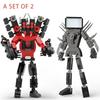 Moc Skibidi Туалет Фигурки Модель Строительные Блоки Camerman Titan Speakerman Surveillance Man TVMan Мальчики Игрушки Для Детей Подарки