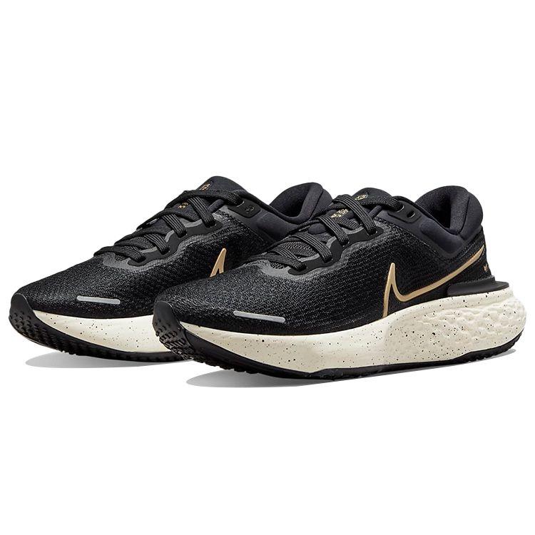 Nike Женские кроссовки ZoomX Invincible Run Flyknit Black Metallic Gold Sail CT2229-004