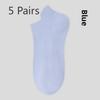 5 пар женских весенне-летних антибактериальных дышащих антипиллинговых женских носков-лодочек повседневные плотные бескостные женские носки