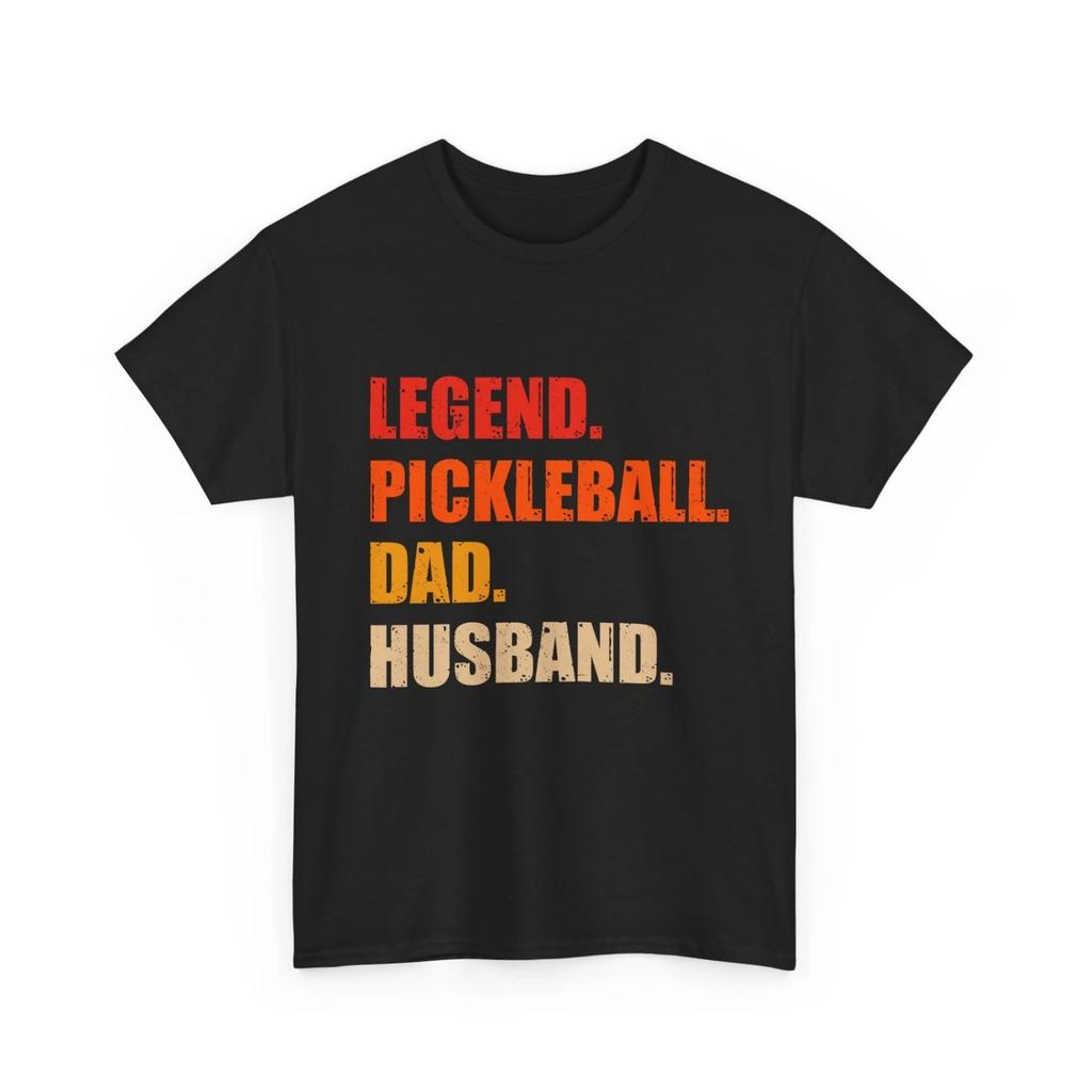 Pickleball T Shirt Dad Legend Husband Men Vintage