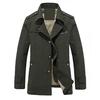Spring and Autumn Men's Jacket Jacket Medium and Long Small Suit Plus Size Outdoor Cotton Casual Windbreaker