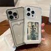 Прозрачный держатель для карт с защитой от падения для чехлов Apple iPhone 11-16