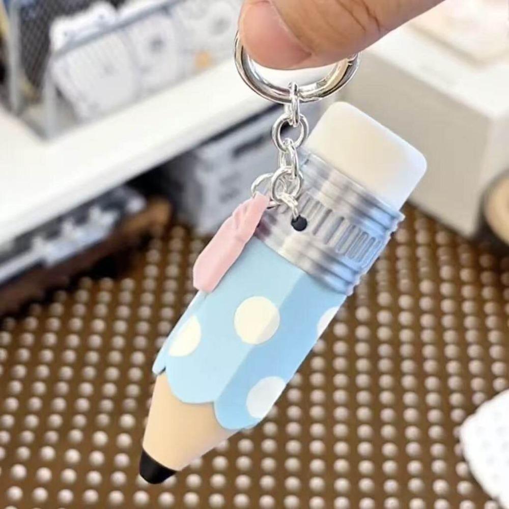 3D Printed Pencil Keycap Keychain Fidget Toy Stress Relief Fidget Clicker Pencil Bag Charm