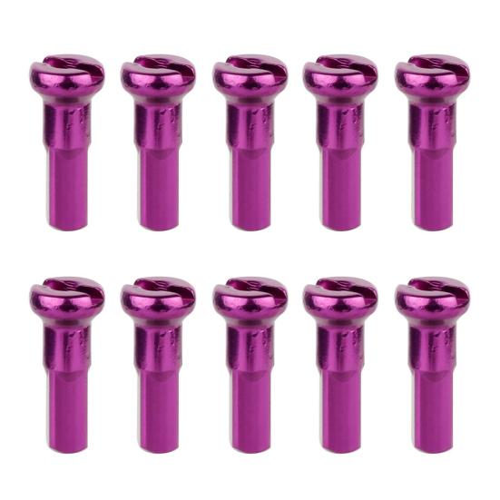 10Pcs Bicycle Spoke Cover Aluminum Alloy Spoke Nipples Easy Installation Bicycle Parts for MTB Road Bikes