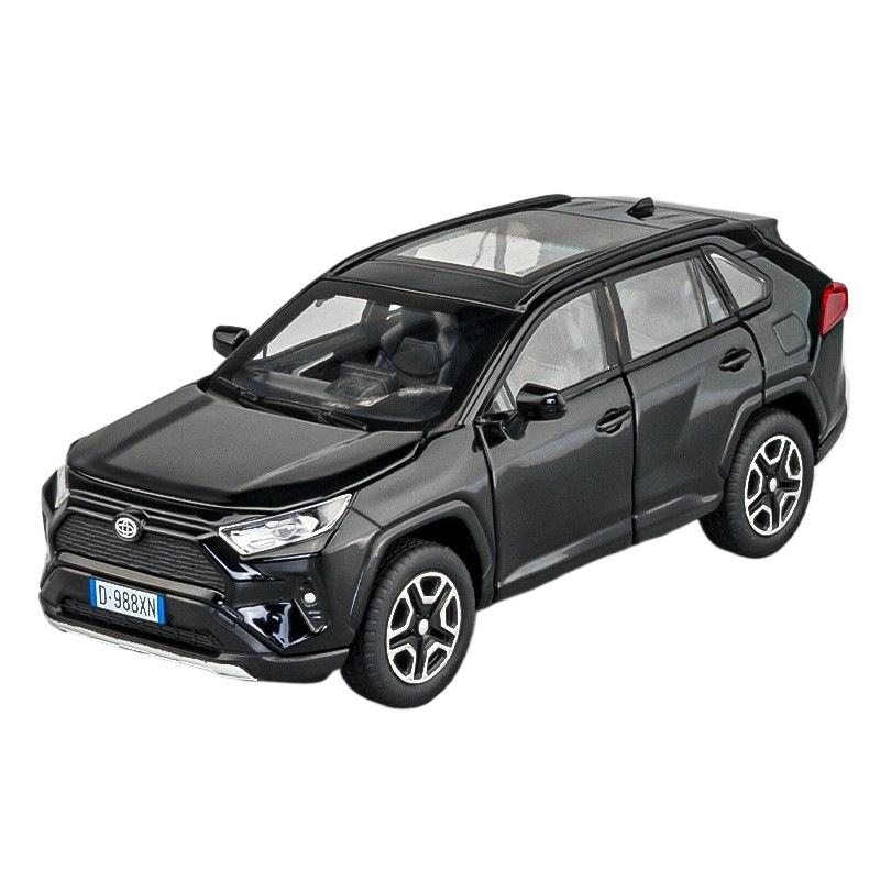 Масштабная модель автомобиля Toyota RAV4 из сплава 1:32, изысканное настольное украшение, лучшая коллекция для энтузиастов моделей автомобилей, подарки на Хэллоуин