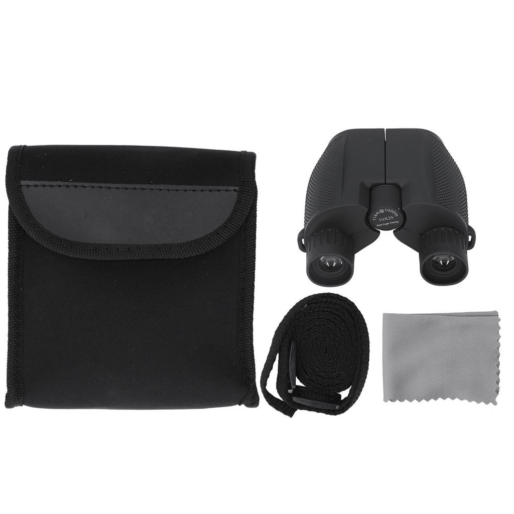 Бинокулярный телескоп 10X 25 мм объектив широкий угол обзора водонепроницаемый портативный для спорта походов