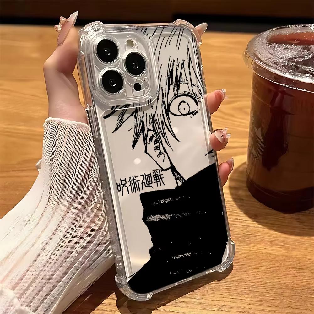 Чехол для телефона Jujutsu Kaisen Годжо для iPhone 17 Air 16 e 15 14 13 12 11 Pro Max Plus Mini SE 2020 2022 Ударопрочный чехол
