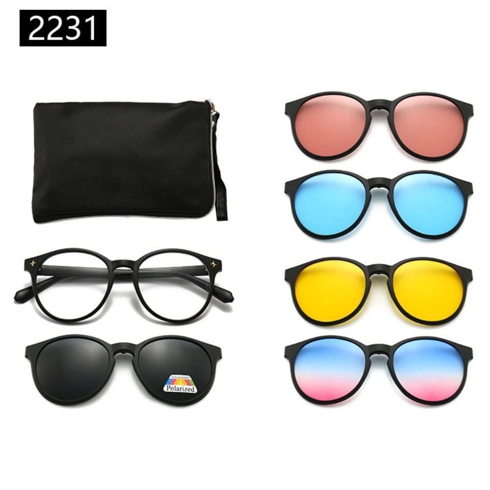 Солнцезащитные очки Clip-on Frame Polarized Optical Magnetic Sunglasses Magnetic Sunglasses Men Women