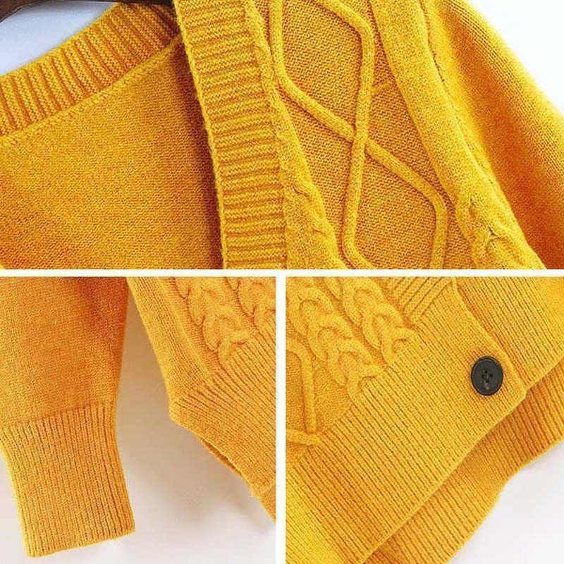 Женская куртка-свитер с v-образным вырезом, свободный эластичный вязаный кардиган, повседневная удобная наружная блузка с длинными рукавами