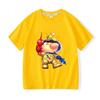 100% Хлопок Игра Pikmin Детская Футболка Мультяшный Графический Принт Футболки Смешной Повседневный Детский Топ Мягкий Круглый Вырез Короткий Рукав Летний