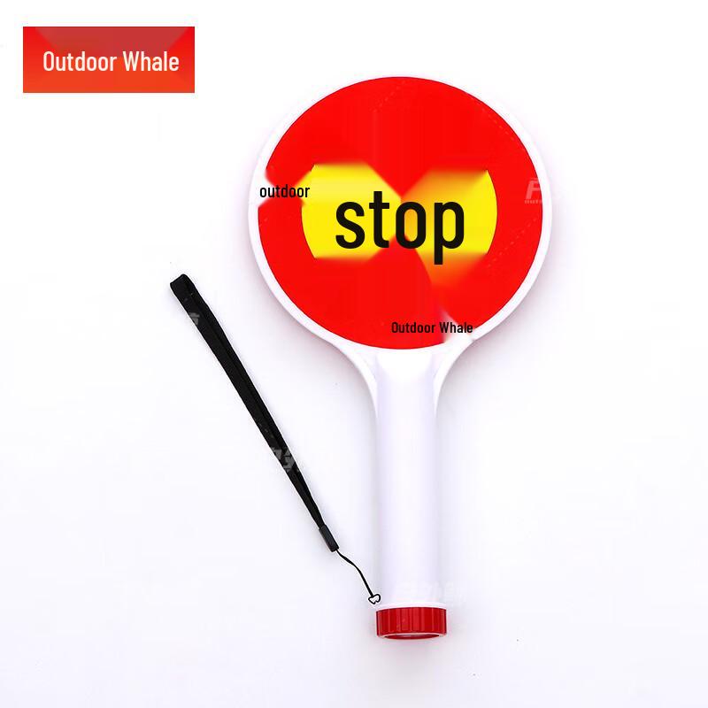 Ручной дорожный знак команды