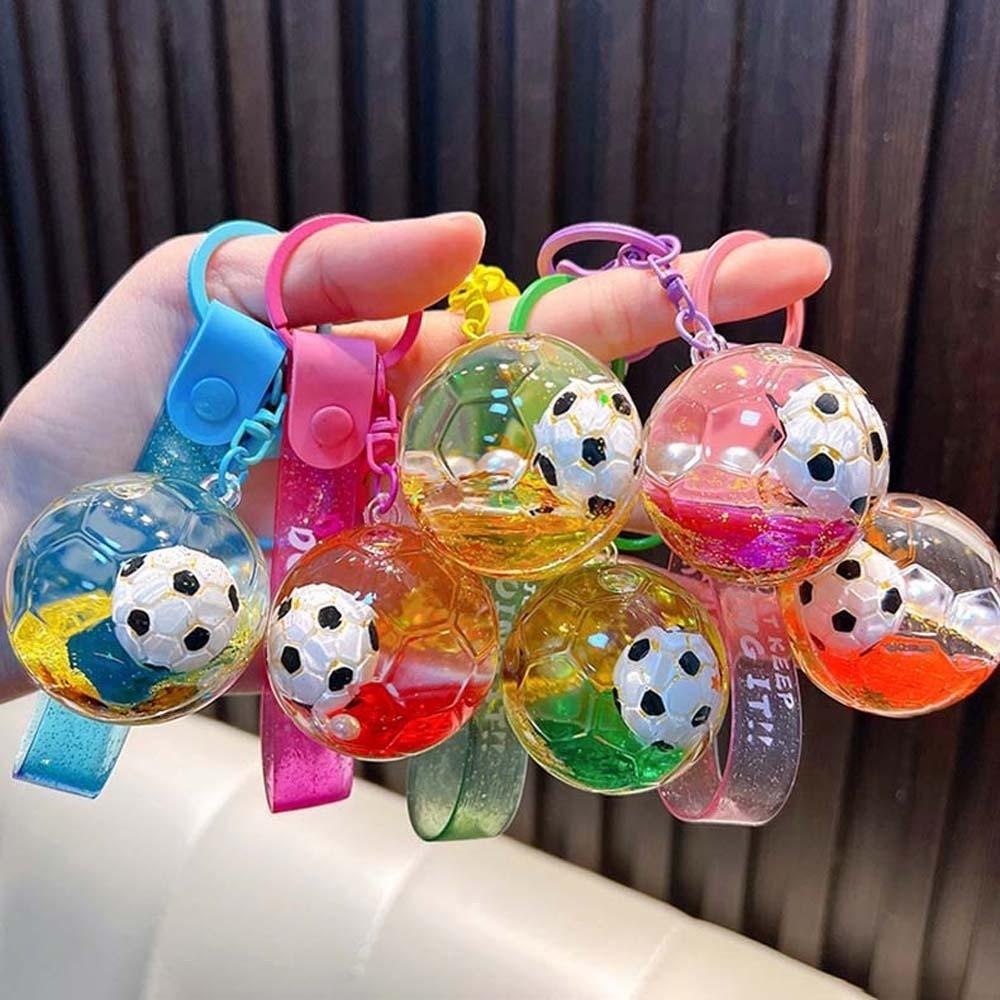 Transparent Football Quicksand Bottle Quicksand Bottle Small Ornament Over 15 Years Old