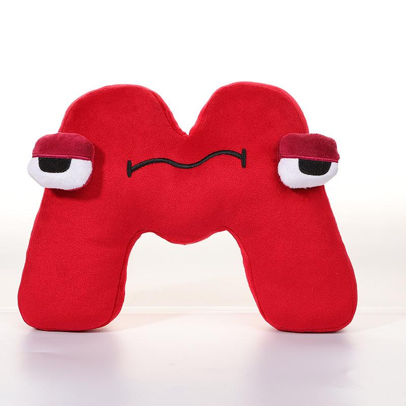 Alphabet Lore Plush Anime Kawaii 26 English Letters Stuffed Enlightenment Montessori Gifts