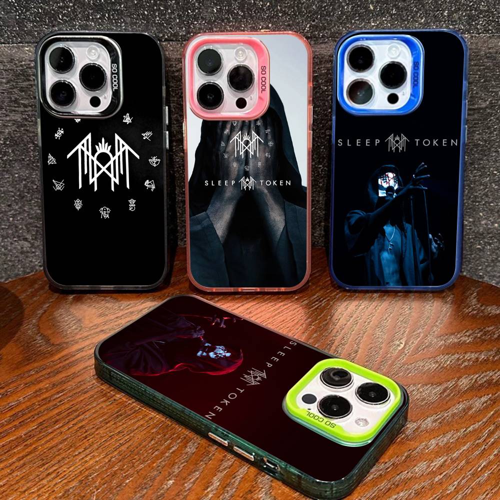 Чехол для телефона Sleep Rock Band T-Token для iPhone 16 15 14 13 12 11 Pro Max X XR XSMAX 8 7 Plus Матовый ударопрочный задний чехол