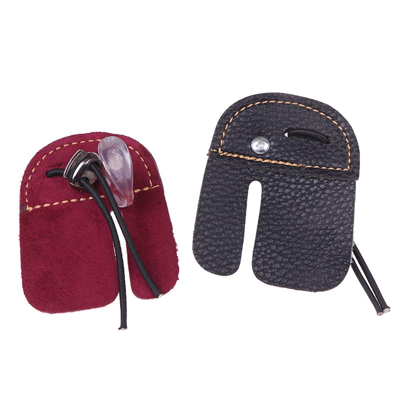 Кожаная защита для пальцев для стрельбы из лука, защитная накладка для перчаток, защита для стрельбы из лука