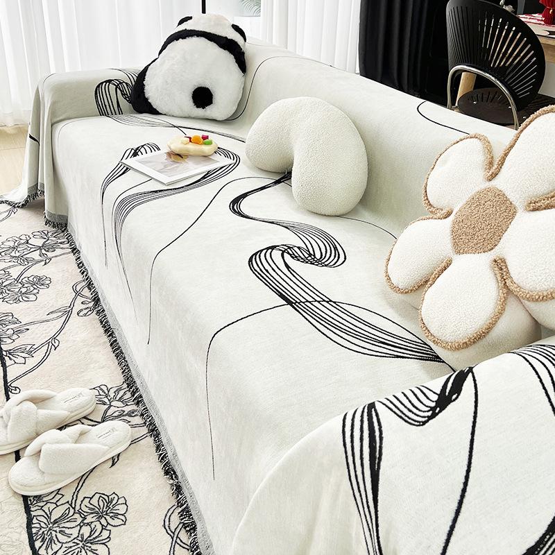 Chenille Sofa Towel Four Seasons Universal All-Inclusive Sofa Cover Dust Cover One-Piece Sofa Cover Cloth Anti-Scratching