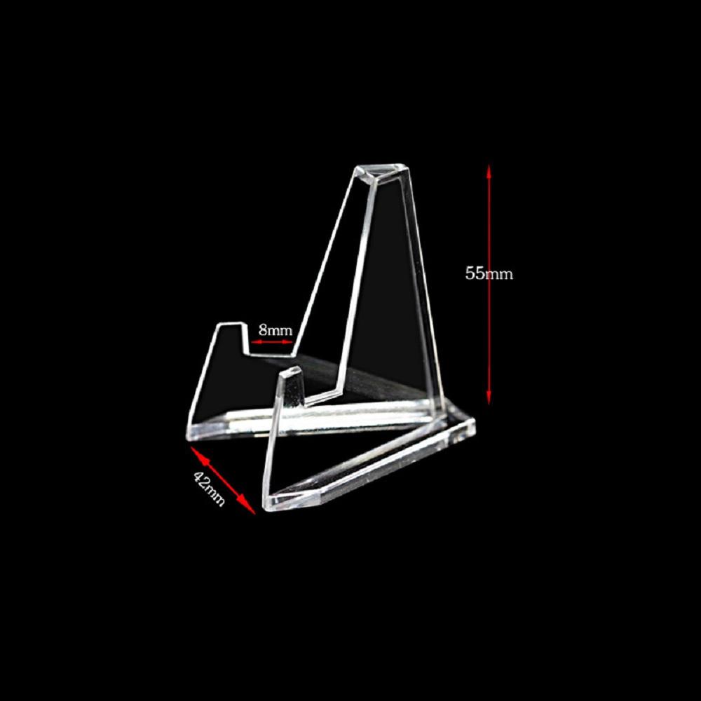 10 штук Подставка для карточек Подставка для демонстрации карточек Монеты Маленькая коробка Держатель для скрепок Пластик