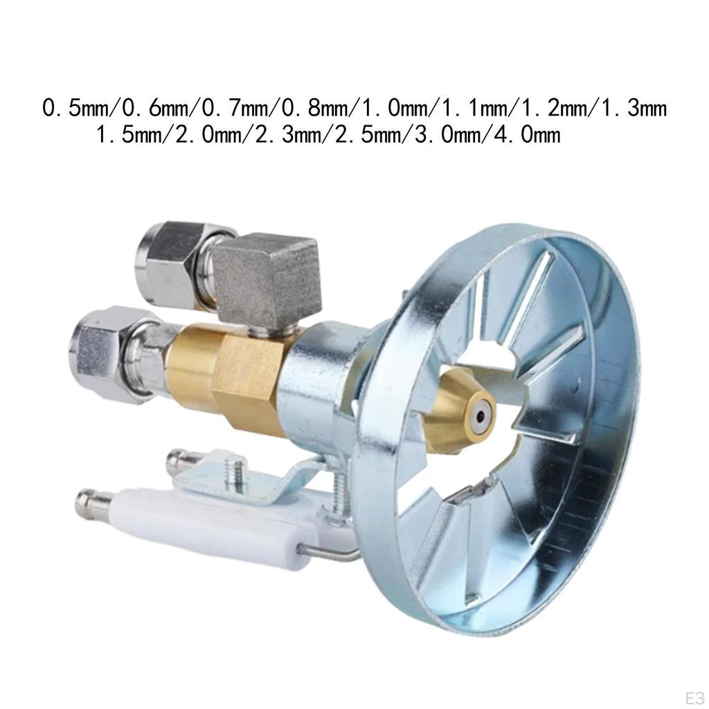 Форсунка для сжигания отработанного масла Распыление воздухом Металл Тяжелые аксессуары Полный конус