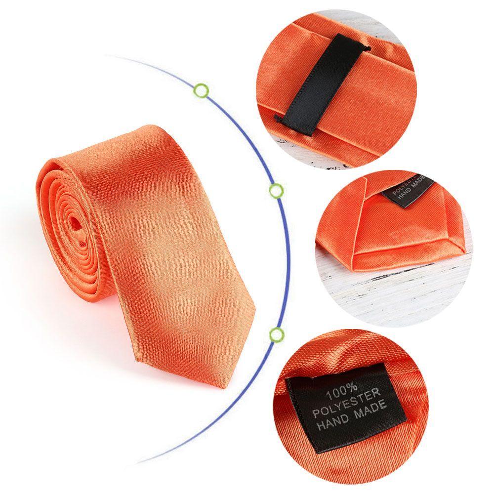 Узкий однотонный галстук-скинни из шелка