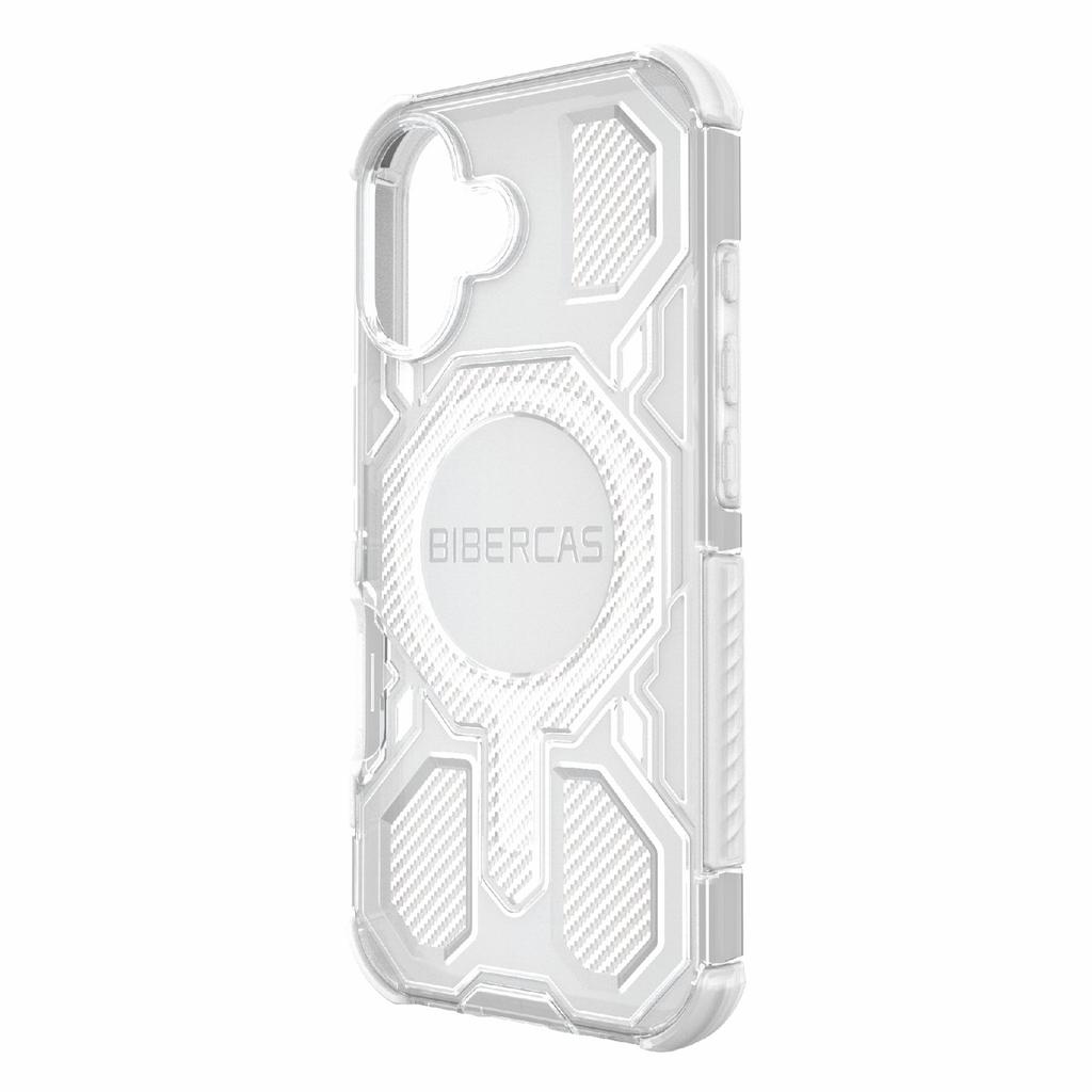 BIBERCAS J-16 Transparent Series For iPhone 17 Case Compatible with MagSafe TPU+PC Phone Cover