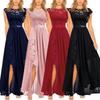 European & American Hot-Selling Lace Chiffon High-Waist Long Evening Dress - Bridesmaid Collection.