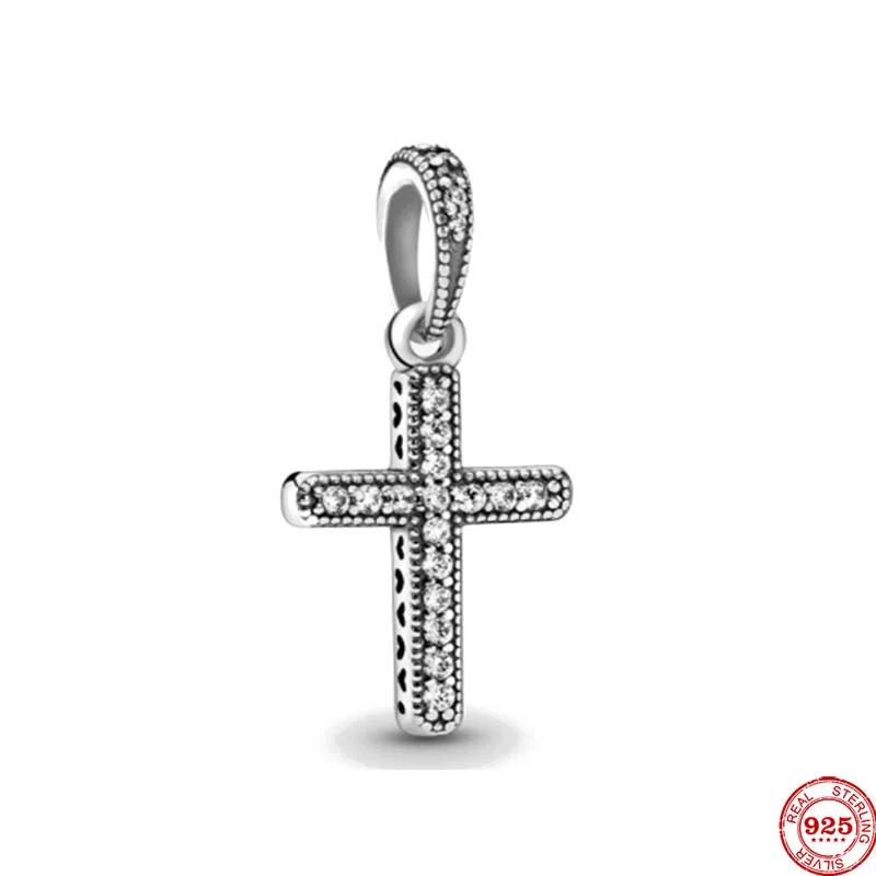 Новые крестики-шармы Подвеска-ангел Дева Мария Бусины Ожерелье Подходят для оригинальных медных браслетов Изысканные ювелирные изделия Подарок своими руками