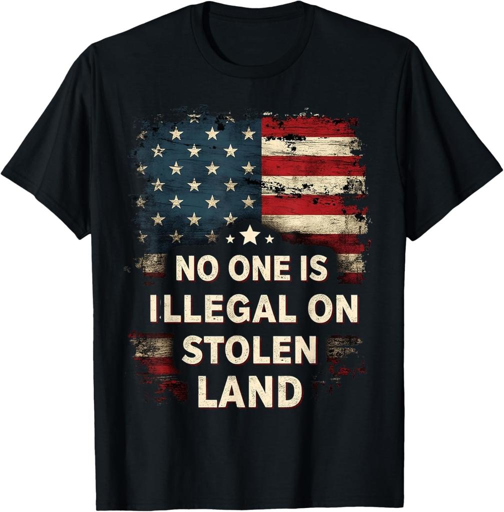 No One Is Illegal on Stolen Land Native Pride Unisex T-Shirt