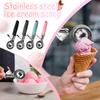 Ounces Portion Scoop, 1 Release Cookie Scoop - With Gray Handle, Stainless Steel Scoop, Scooping Cookie Dough, Cupcake Batter Or Ice Cream