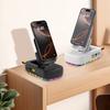 Подставка для сотового телефона с Bluetooth-совместимым динамиком, светодиодной подсветкой, складная вращающаяся настольная подставка, беспроводной динамик с картой памяти TF для планшетов Samsung