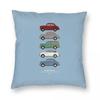 Morris Minor Classic Car Pillowcase Polyester Linen Velvet Printed Zip Decorative Home Cushion Cover 18"