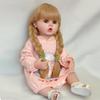 55cm Lifelike Reborn Dolls Soft Silicone Body Doll Long Hair Girl Newborn Baby Betty Princess Bebe Baby Dolls Gifts