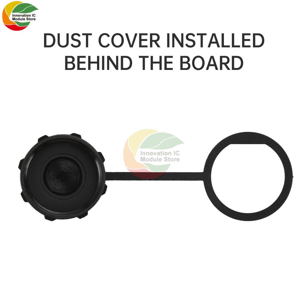 TF Mini Waterproof SIM Card Adaptor IP67 Threaded Back Mount Female Solder Socket FPC Connector Panel Mount Connector