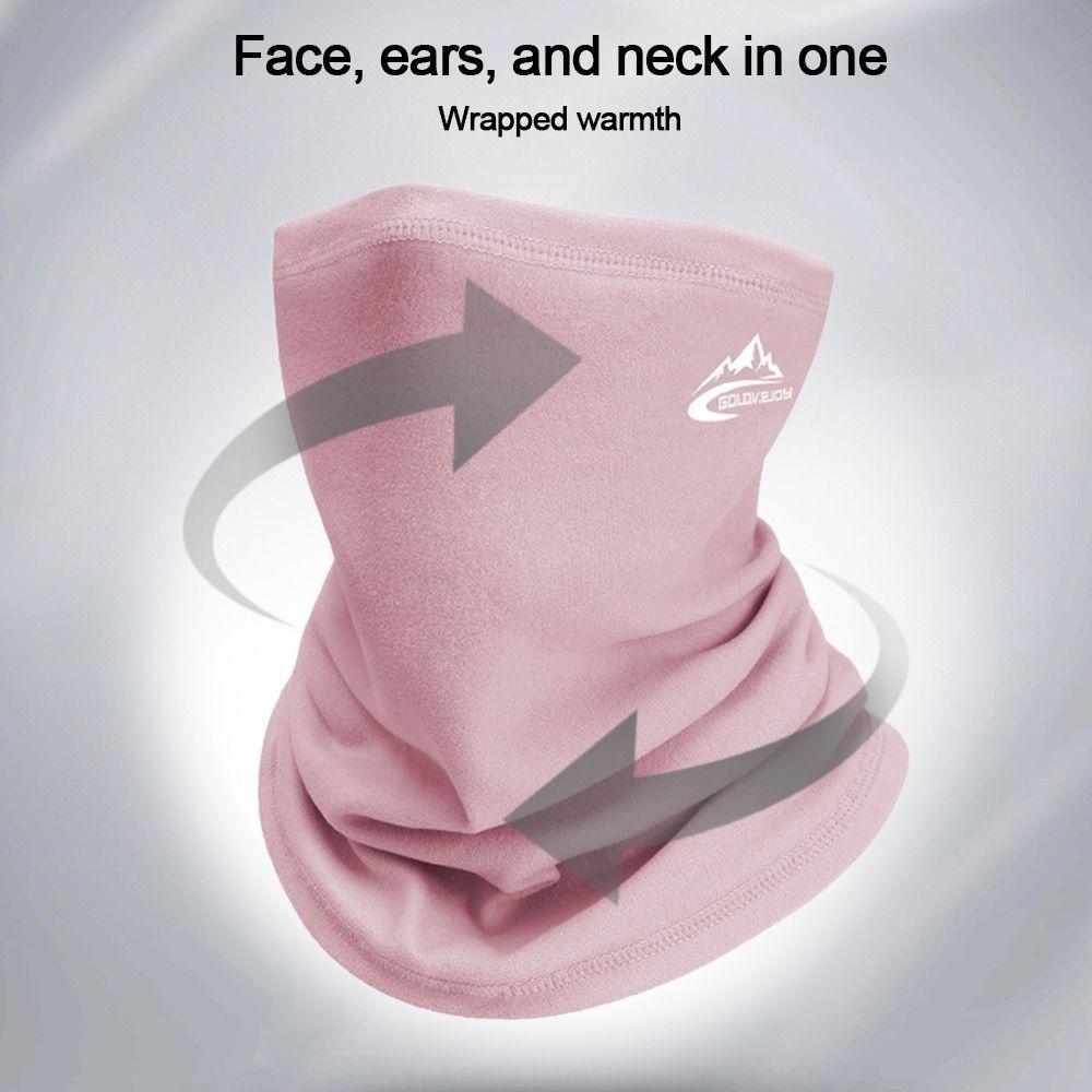 Thickening Neck Scarf Plush Neck Warmer Windproof Headgear Cycling Scarf  Men Women