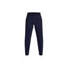UA Storm Run Logo Print Lace-Up Mid-Rise Knitted Sports Pants Men Pants Navy-Blue 1365622-410