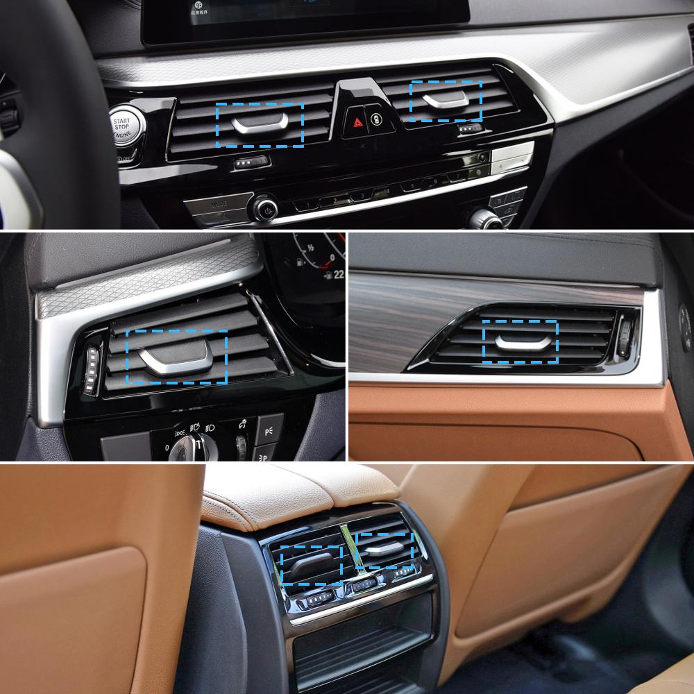 Car Front Rear AC Vent Toggle Grille Clip Slider Replace For BMW 5 6GT Series G30 G31 G38 G32 520d 525i 530i 540i 540d