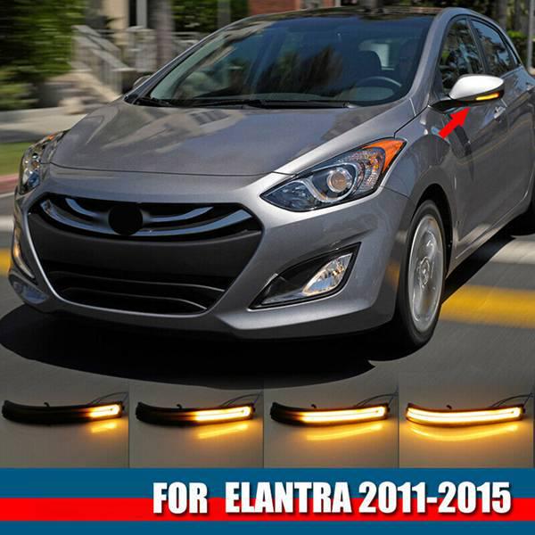Пара боковых зеркал с указателями поворота для Hyundai Elantra 2011-2015