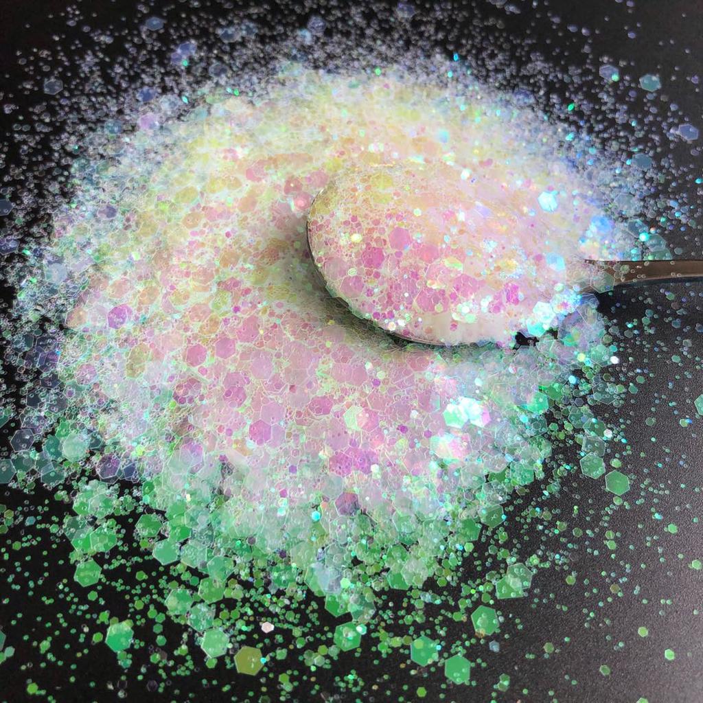 1Kg Bag Custom Glitter Mix Factory Polyester Chunky Glitter Bulk