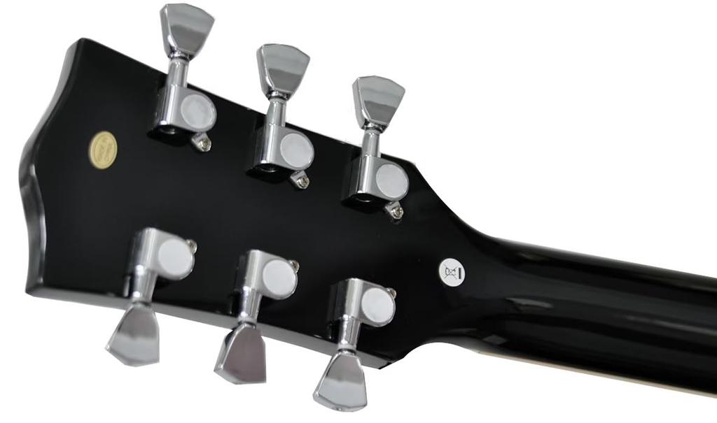 PLAYTECH Electric Guitar Les Paul Type Equipped with 2 Humbuckers Lemon Burst