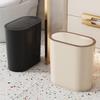 High-Value Stylish Gap-Fit Trash Can with Lid - Large Capacity for Bedroom & Bathroom