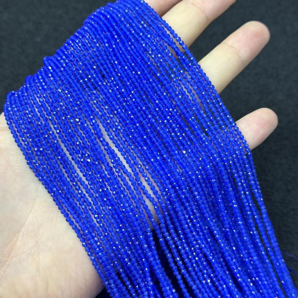 2 мм редкоземельный стеклянный кристалл граненые бусины кисточка ключица цепочка браслет ожерелье аксессуары