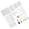 141Pcs DIY Crystal Epoxy Tool Set Pendants Jewelry Crafts Hand made Silicone Molds