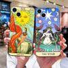 Чехол для телефона с изображением Луны, Звезды, Солнца Таро для IPhone 13 12 11 14 15 Pro Max XR X XS 7 8 Plus SE Ударопрочный Мягкий Силиконовый Черный Чехол Fundas